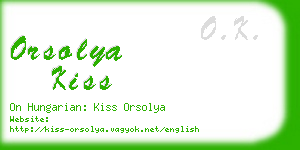 orsolya kiss business card